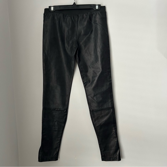 Genuine Leather Low Rise Leggings - Picture 2 of 6